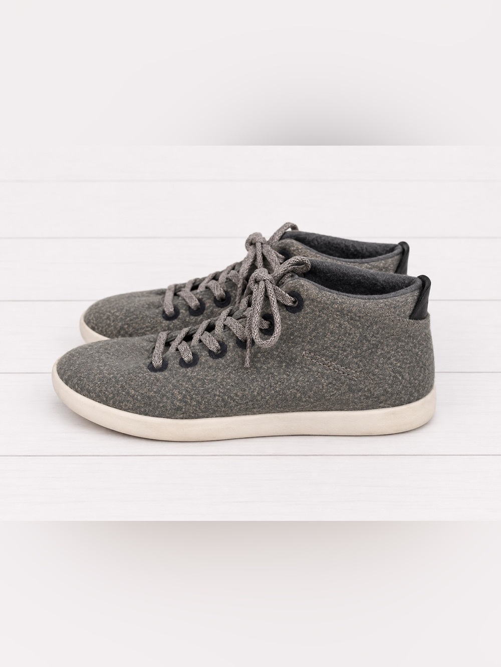 Allbirds Neutral Gray Wool Ursa Major Piper Mid Rise Lightweight Casual Sneakers